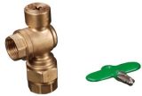 Brass Angle Ball Valve with Lock (YED-A1040)