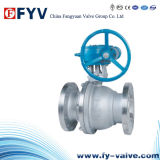 API Worm Gear Flanged Steel Floating Ball Valve