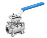 3PC Ball Valve with Hight Mounting Pad Light Type 1000wog
