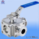 Square L Type Ball Valve with DIN Standard