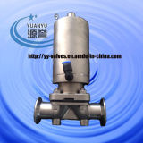 Sanitary Diaphragm Valve with Stainless Steel Pneumatic Actuator