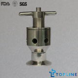 Sanitary Stainless Steel Sample Valve with Clamp Ends