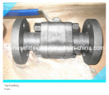 Handle Three Pieces API Trunnion Flange Forged Ball Valve