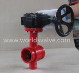 Grooved End Butterfly Valve with Worm Gear