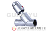 Nc-Stainless Steel Clamp Pneumatic Angle Seat Valve