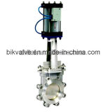 Cast Steel Resilient Seated Pneumatic Knife Gate Valve