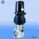 Sanitary Forge Three-Way Welded Diaphragm Valve with Valve Positioner