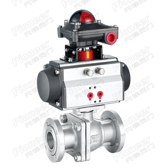 Pneumatic Flange Vacuum Ball Valve