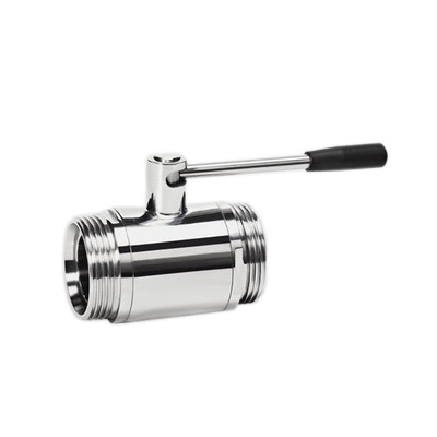 Ss Manual Thread 2 Way Ball Valve Male Thread