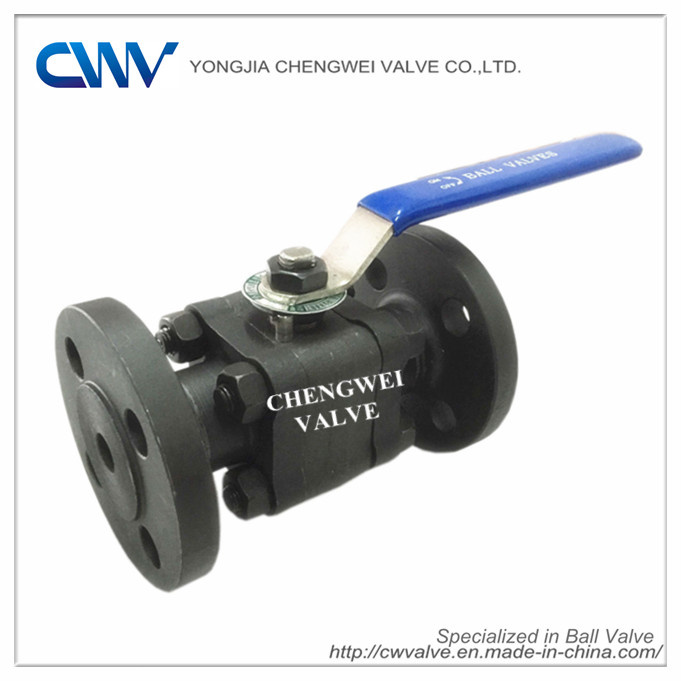 3PCS Forged Steel Floating Flange Ball Valve