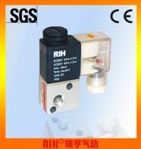 3 Way Pneumatic Mini Solenoid Valves 1/4'' (R3V1-08-AC220V)