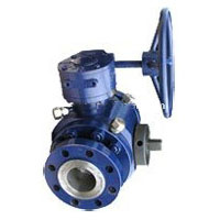 Cast Steel Full Bore Flanged Trunnion Ball Valve