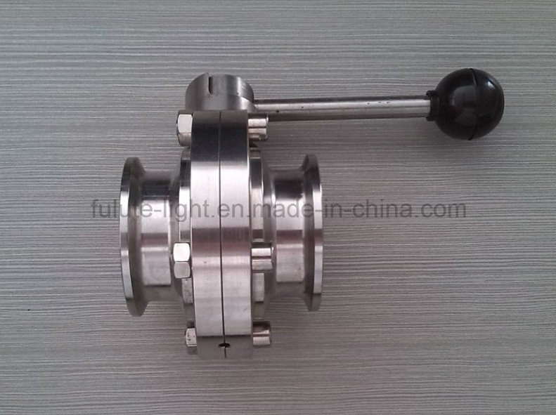 Stainless Steel Sanitary Clamped Butterfly Valve