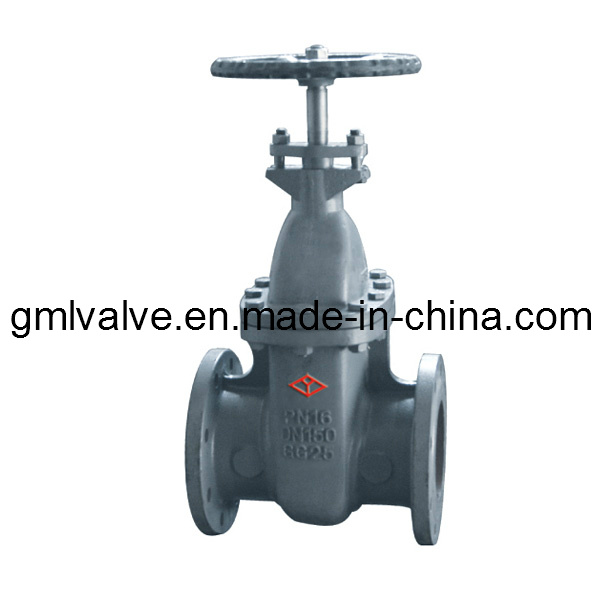Cast Iron Double Flange Non Resing Stem Gate Valve