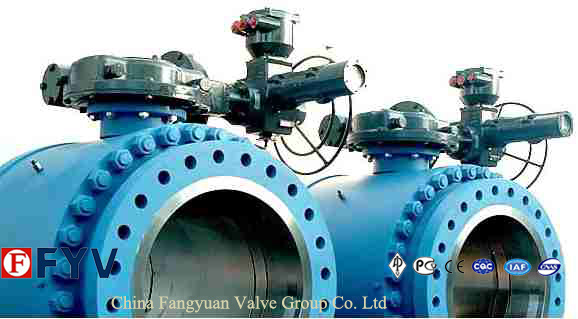 ANSI Electric Cast Steel Trunnion Mounted Ball Valve