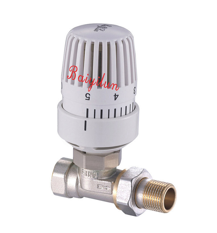 Automatic Brass Straight Trv Thermostatic Radiator Valves