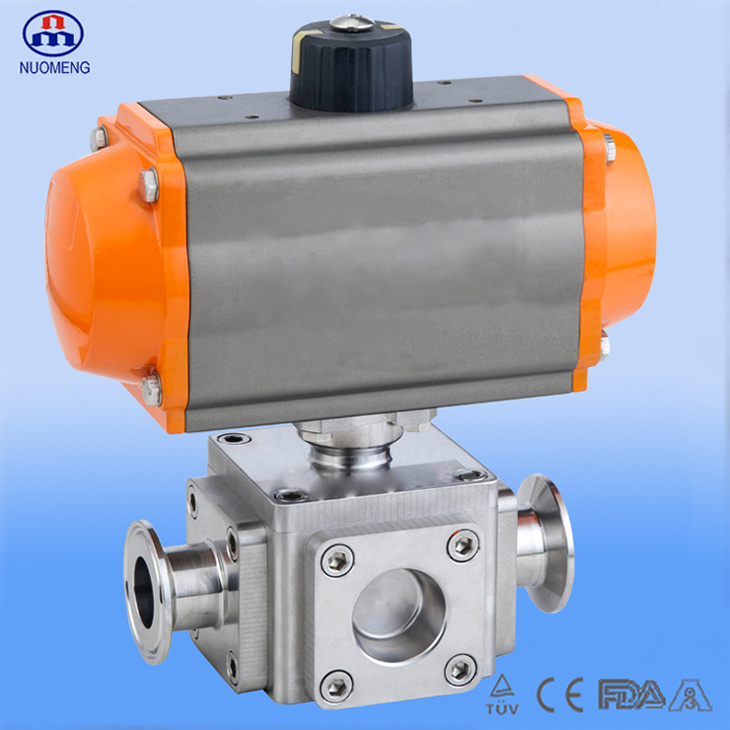 Horizontal Pneumatic Cross Ball Valve