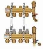 7 Loops Water Floor Heating Brass Manifold (HF216P-7)