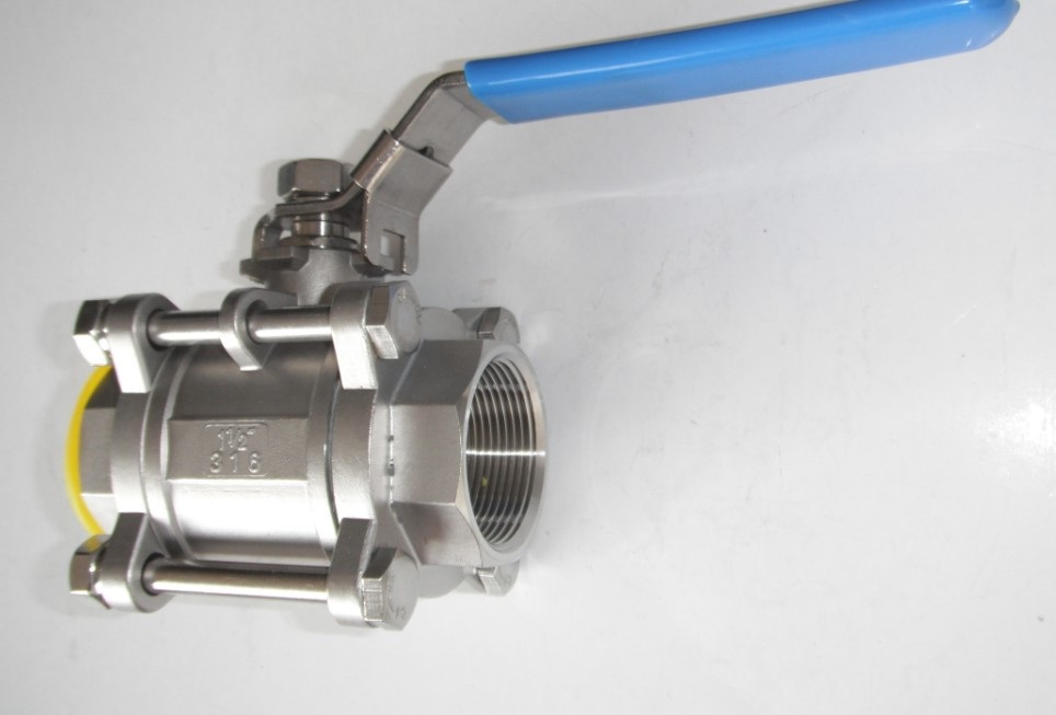 3PC Stainless Steel Thread Ball Valve (1000WOG)