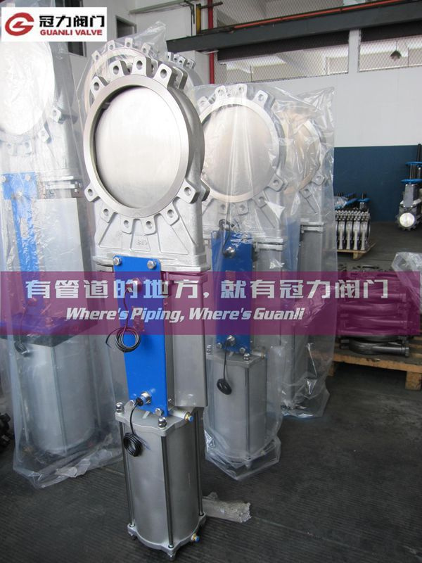 Stainless Steel Pneumatic Knife Gate Valves