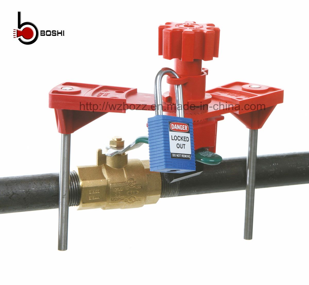 Double Arm Universal Valve Lockout (OSHA-V32)