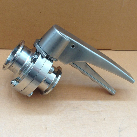 Stainless Steel Handle 3A Sanitary Triclover Butterfly Valves
