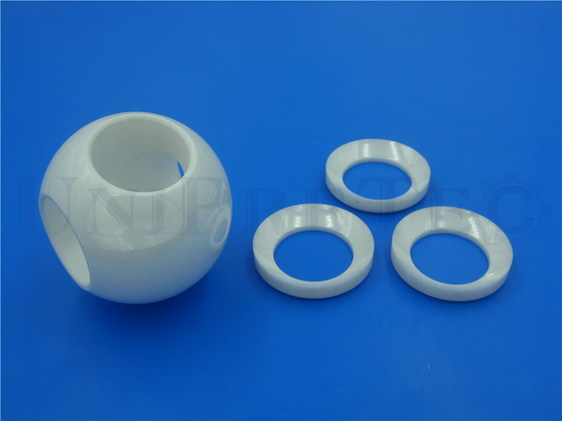 Zro2 Zirconia Ceramic Valve Accessories / Liner / Valve Ball / Seat / Body