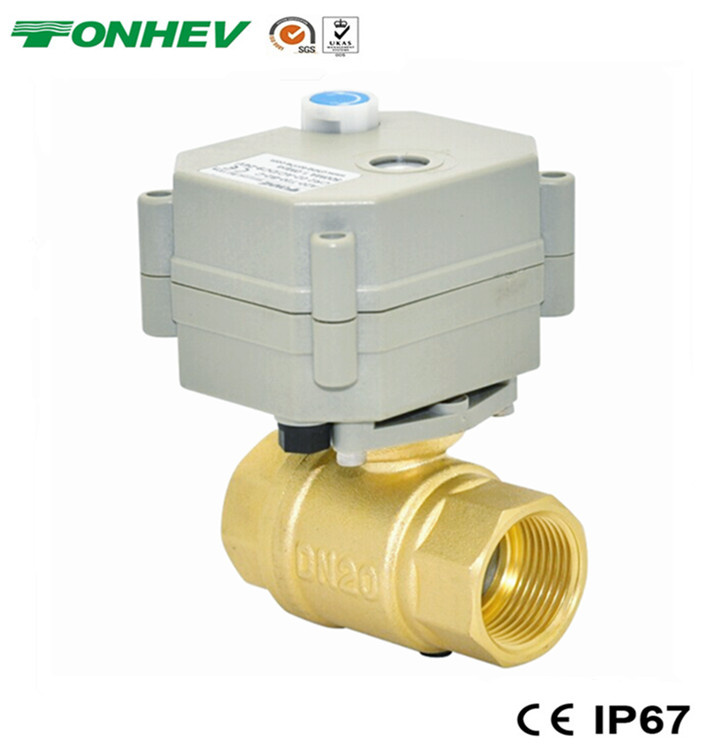 Mini 3/4'' Motorized Brass Ball Valve (T20-B2-B)