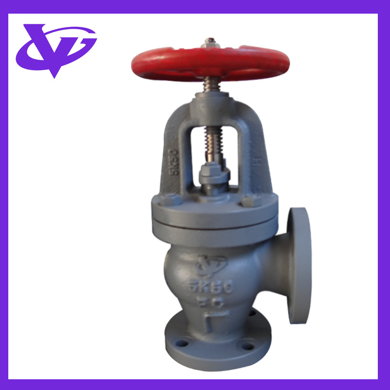 Marine Cast Iron Check Angle Valve (JIS F7354 5K50)