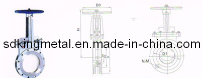 Manual Knife Cast Steel Gate Valve 150lbs