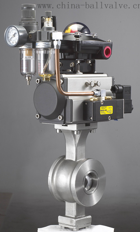 Stainless Steel V-Segment Pneumatic Ball Valve