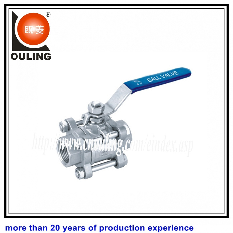 3 Piece Stainless Steel Floating Ball Valve