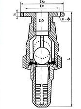 Plastic Flanged Foot Valve