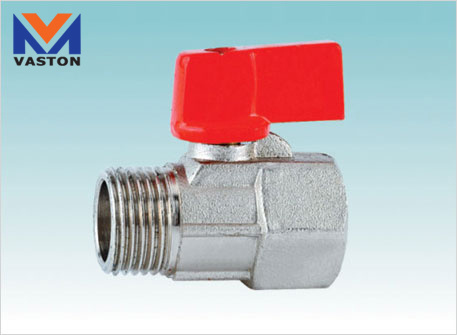 Brass or Zinc Mini Ball Valve, 1/2