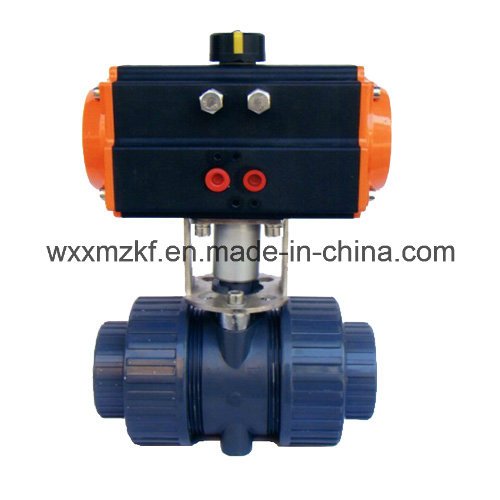 PVC Pneumatic Rotary Actuator Ball Valve