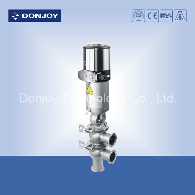 Double Stop Pneumatic Divert Seat Valve