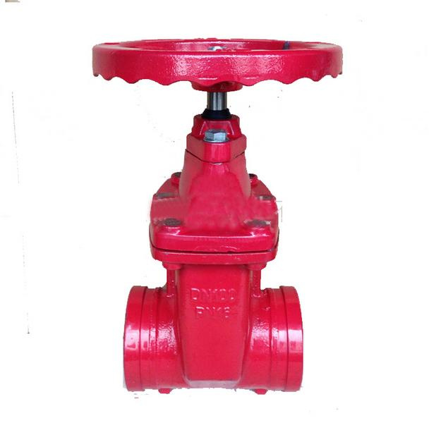 Grooved Dark Bar Gate Valve
