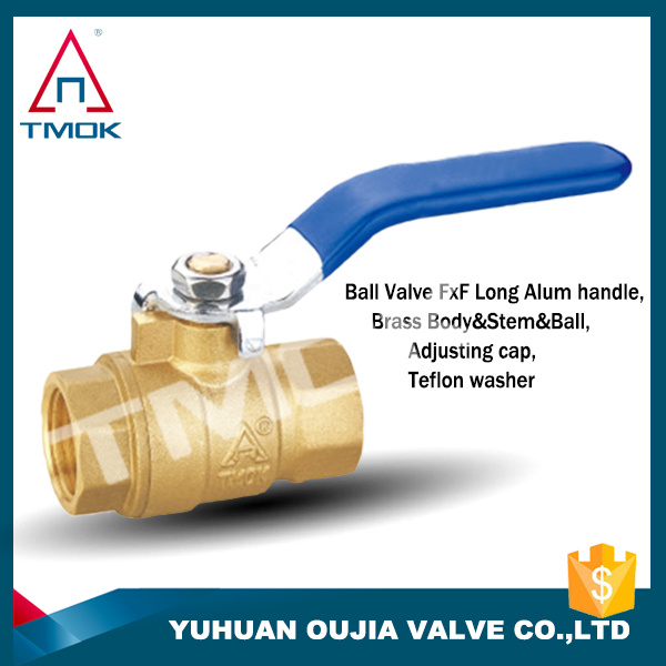 Brass Ball Valve with Pn 40 Mini Brass Body Polishing Cw617n Material Hydraulic Nickel-Plated