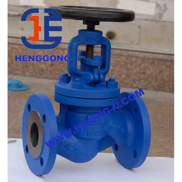 DIN Pn40 Carbon Steel Bellow Seal Globe Valve