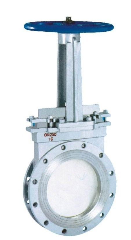 Cast Steel Metal Seat Manual Knife Type Gate Valve