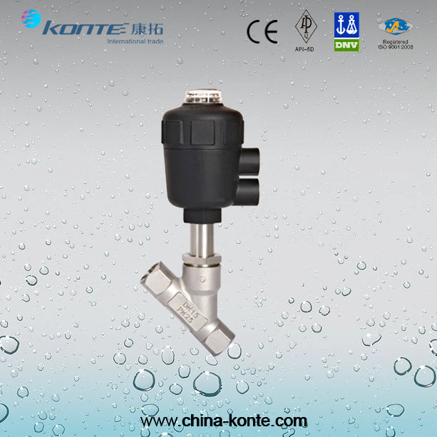 Kt Pneumatic Angle Piston Valve