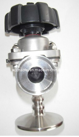 Sanitary Pneumatic Diaphragm Valve with Plate (CF88160))