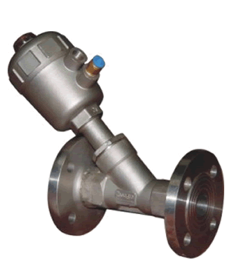 Pneumatic Flange Angle Seat Valve, Angle Valve