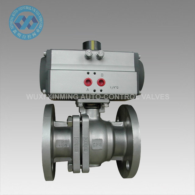 ANSI Pneumatic Actuated Ball Valve