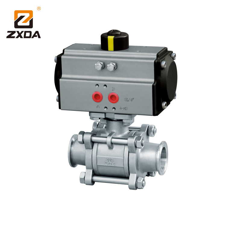 CF8/CF8m Pneumatic Sanitary Ball Valve