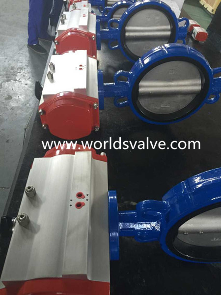 Pneumatic Wafer Type Butterfly Valve