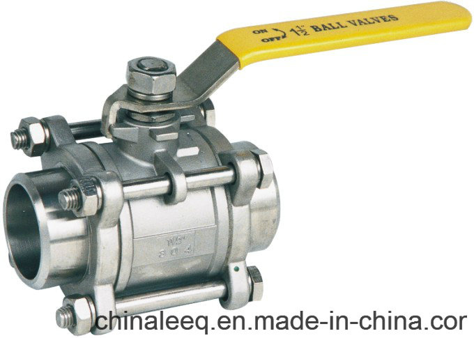 High Pressure Ball Valve 2000 Psi Three Piece Ball Valve