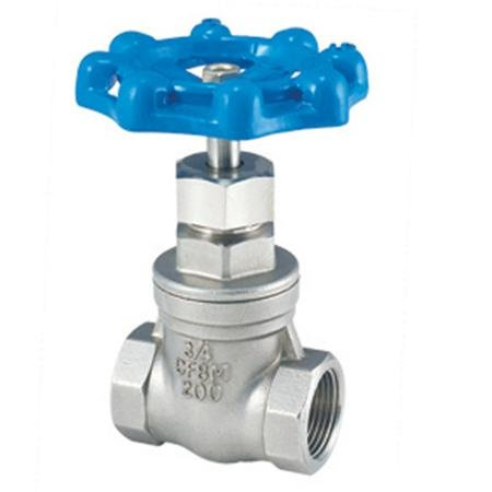 Stainless Steel Gate Valve, 200wog, Ss316 Female Threaded Valve