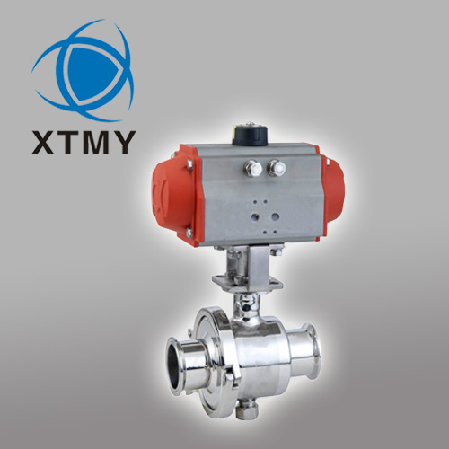 Sanitary Pneumatic Straight Ball Valve