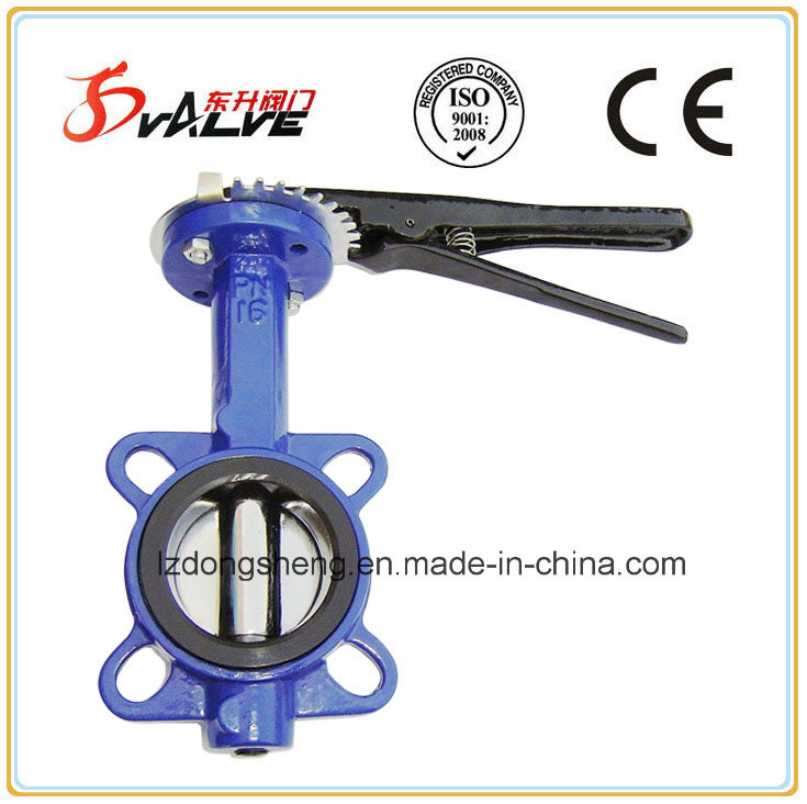 Cast Iron Wafer Butterfly Valve Pn16 Gg25